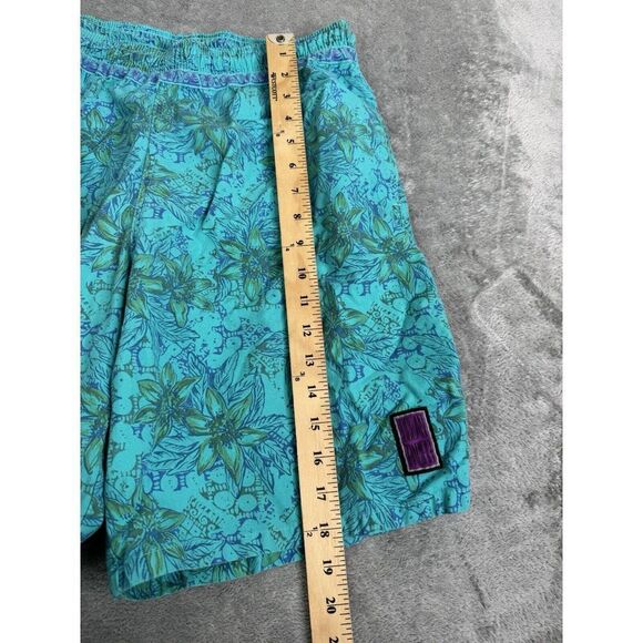 Vintage 90s Ocean Pacific Floral Shorts Men's Size Medium Blue - Picture 8 of 9